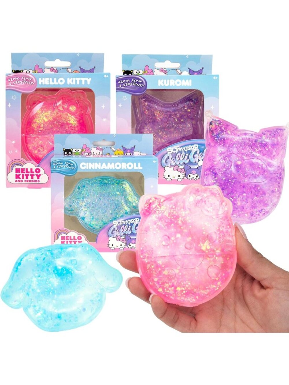 Hello Kitty Kuromi Cinnamoroll SLIMYGLOOP Gelli Gels Squishy CHOOSE ONE